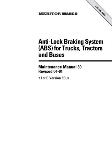 meritor wabco trailer abs troubleshooting